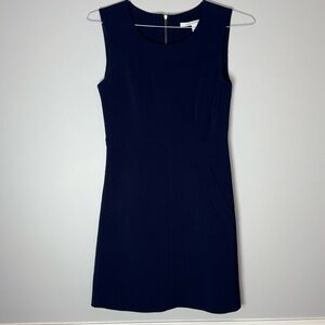 DVF Diane Von Furstenburg Navy Shift Dress 2